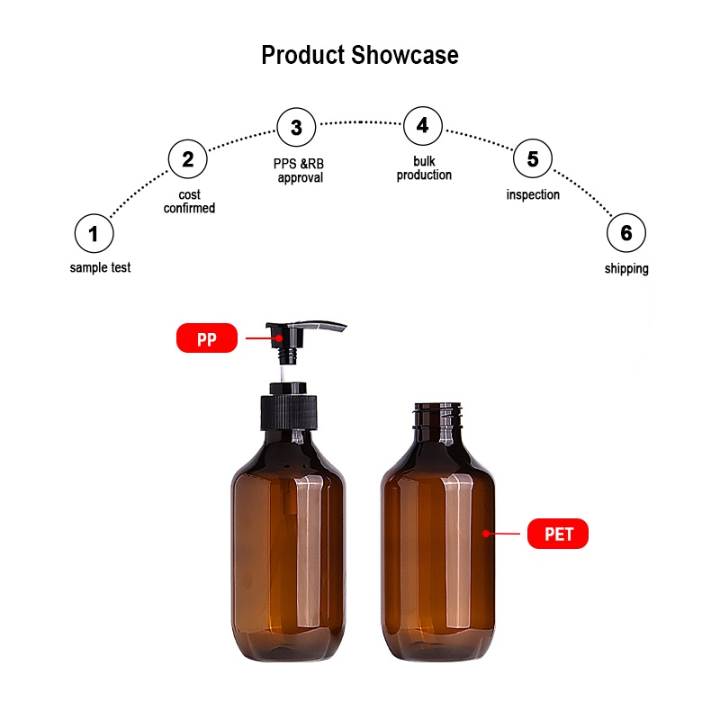 300ml PET Flip Top Hair Serum Bottle 